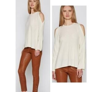 Joie Cashmere Blend Amalyn Cold Shoulder Sweater Size XXS